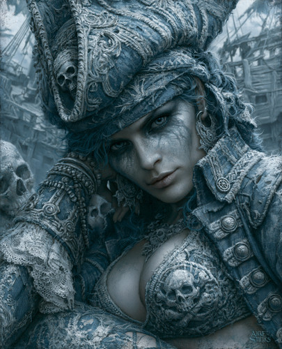 Ghostly pirate woman - ghostly, a